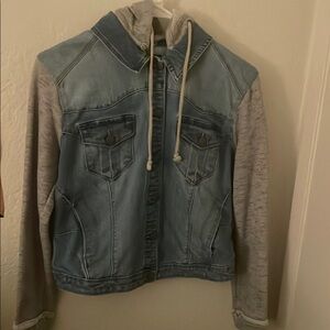 Denim and Gray Women's Jacket